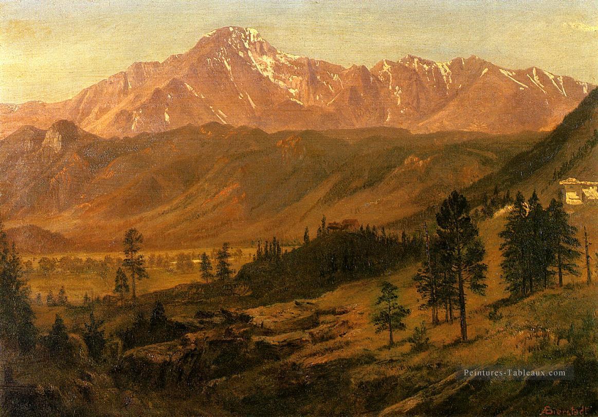 Pikes Peak Albert Bierstadt Montagne Peintures à l'huile